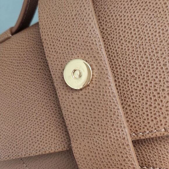 Senreve Alunna  Leather Convertible Bag Shoulder Bag  Backpack Chestnut/Gold main image 12